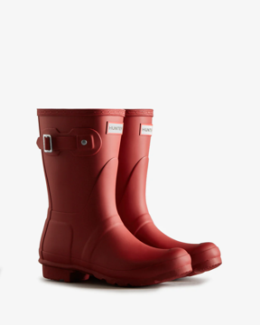 Imagen de Hunter Bota de lluvia Original caña corta Mujer - Rojo militar