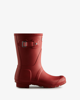 Imagen de Hunter Bota de lluvia Original caña corta Mujer - Rojo militar
