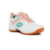 Imagen de Lotto champion mujer Indoor/Paddle/volley white/pink
