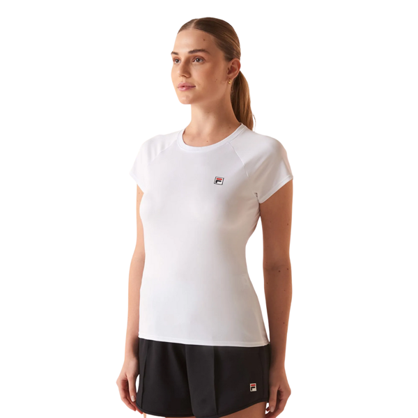 Imagen de FILA Basic Remera manga corta de tenis para mujer - Blanco